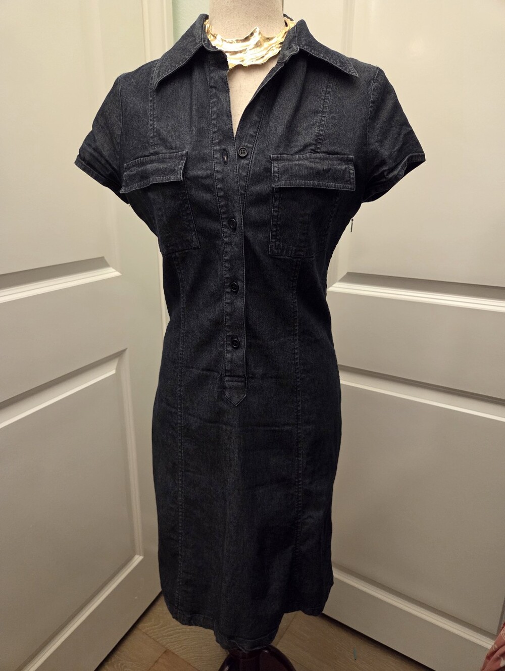 United Colors Of Benetton Vintage Denim Dress - Women's Size M